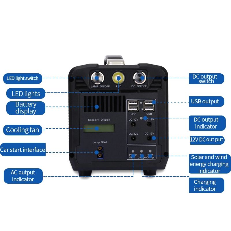 ES-750 Energy Storage Power solar inverter for outdoor use with lithium battery